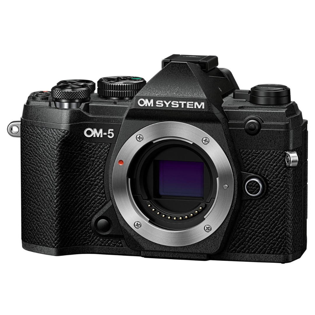 OM System OM-5 Mirrorless Camera (Black, Body Only)
