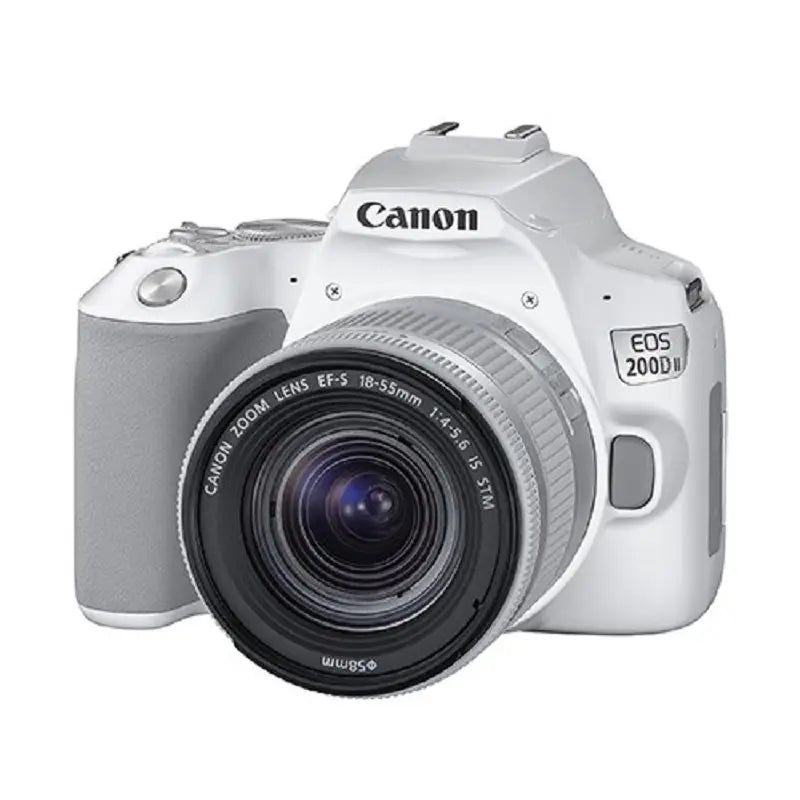 EOS 200D II DSLR camera with 18-55mm f/4-5.6 IS STM Lens Kit (White)
