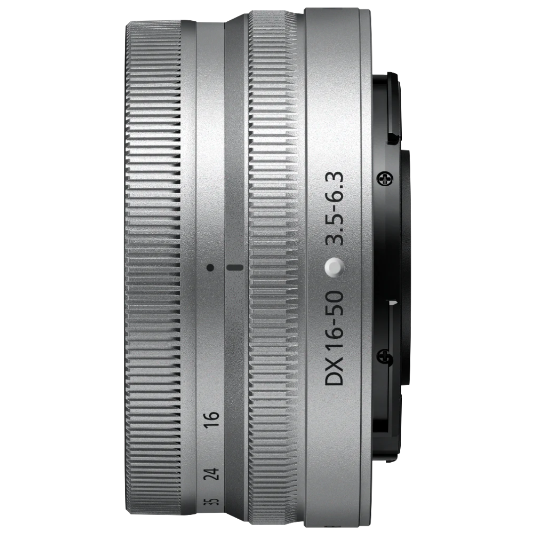 Nikon NIKKOR Z DX 16-50mm f/3.5-6.3 VR Lens (Silver)