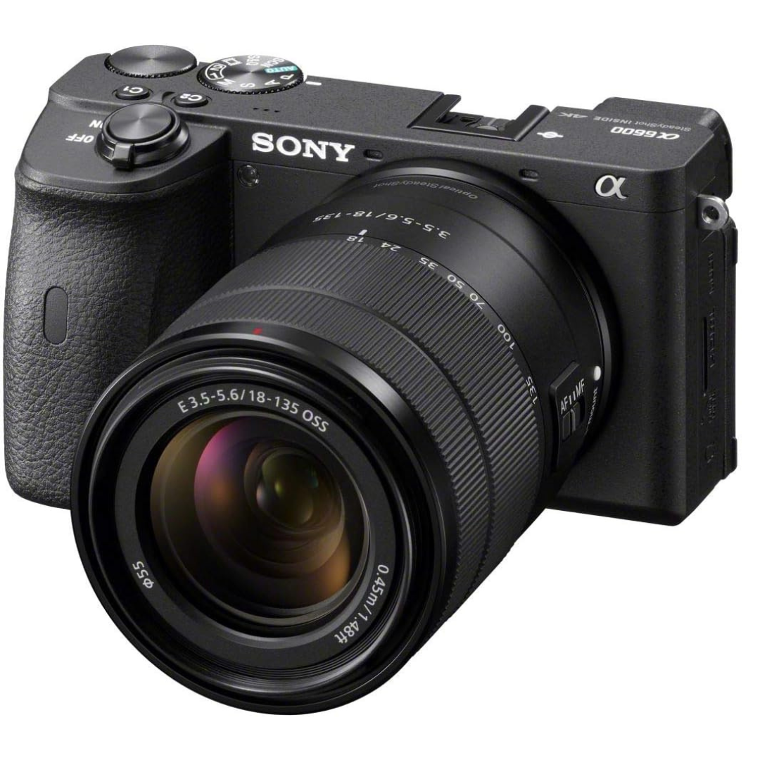 Sony Alpha A6600 Mirrorless Camera with 18-135mm Zoom Lens