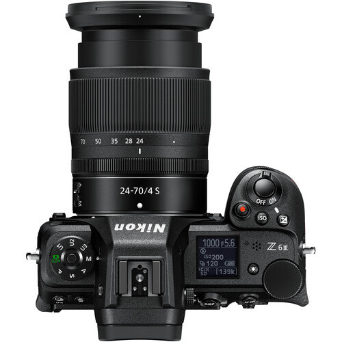 Nikon Z6 III Mirrorless Camera with 24-70mm f4 S Lens