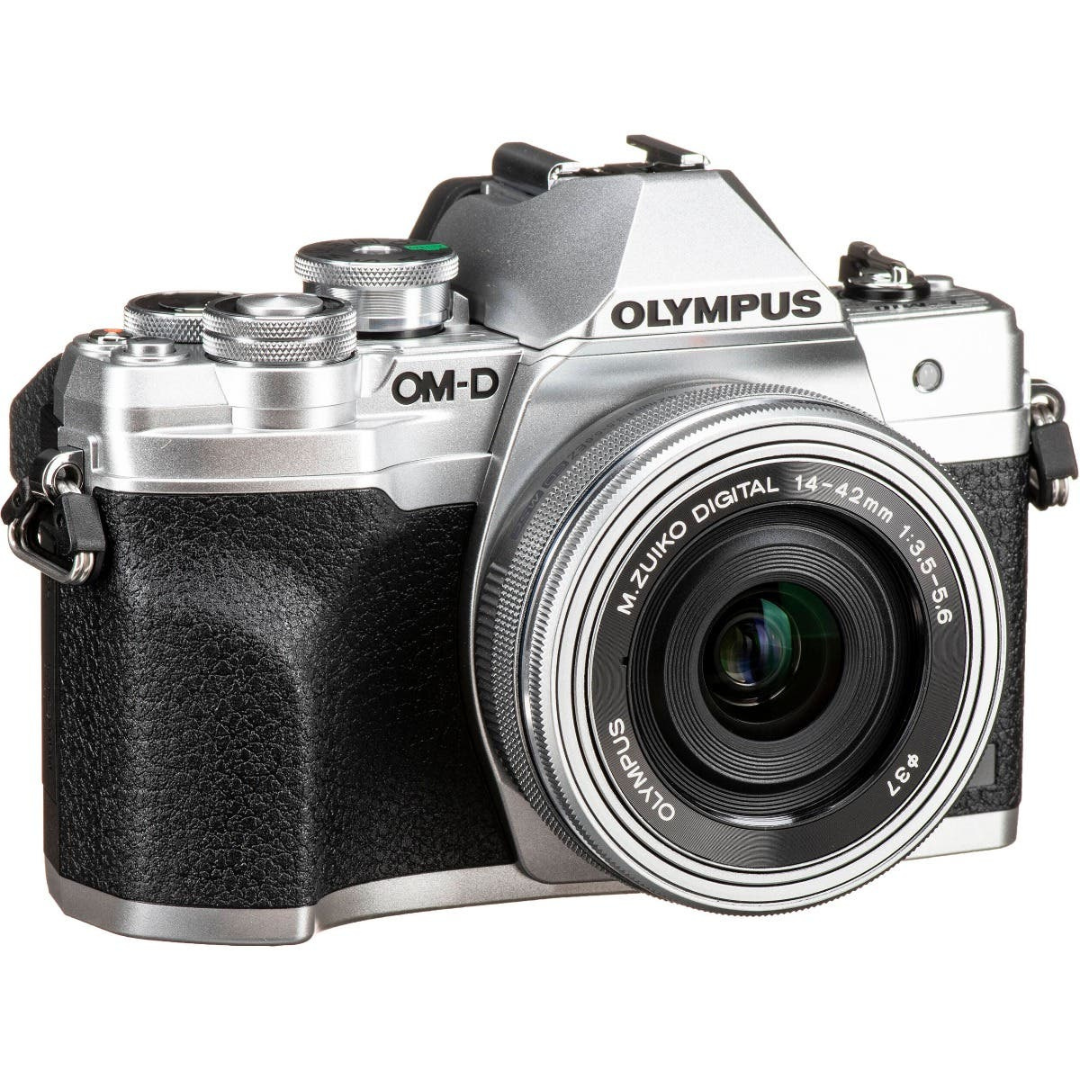 Olympus OM-D E-M10 Mark IV Mirrorless Camera with 14-42mm Lens (Silver)