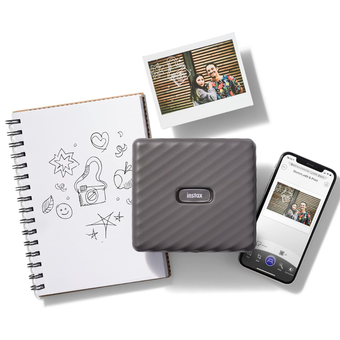 Fujifilm Instax Link Wide Printer - Mocha Gray