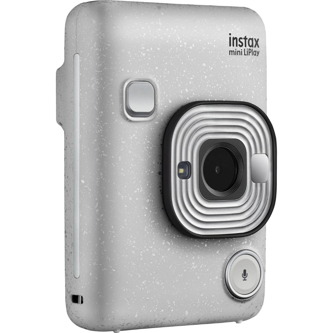 FUJIFILM instax Mini LiPlay Hybrid Instant Camera (Stone White)