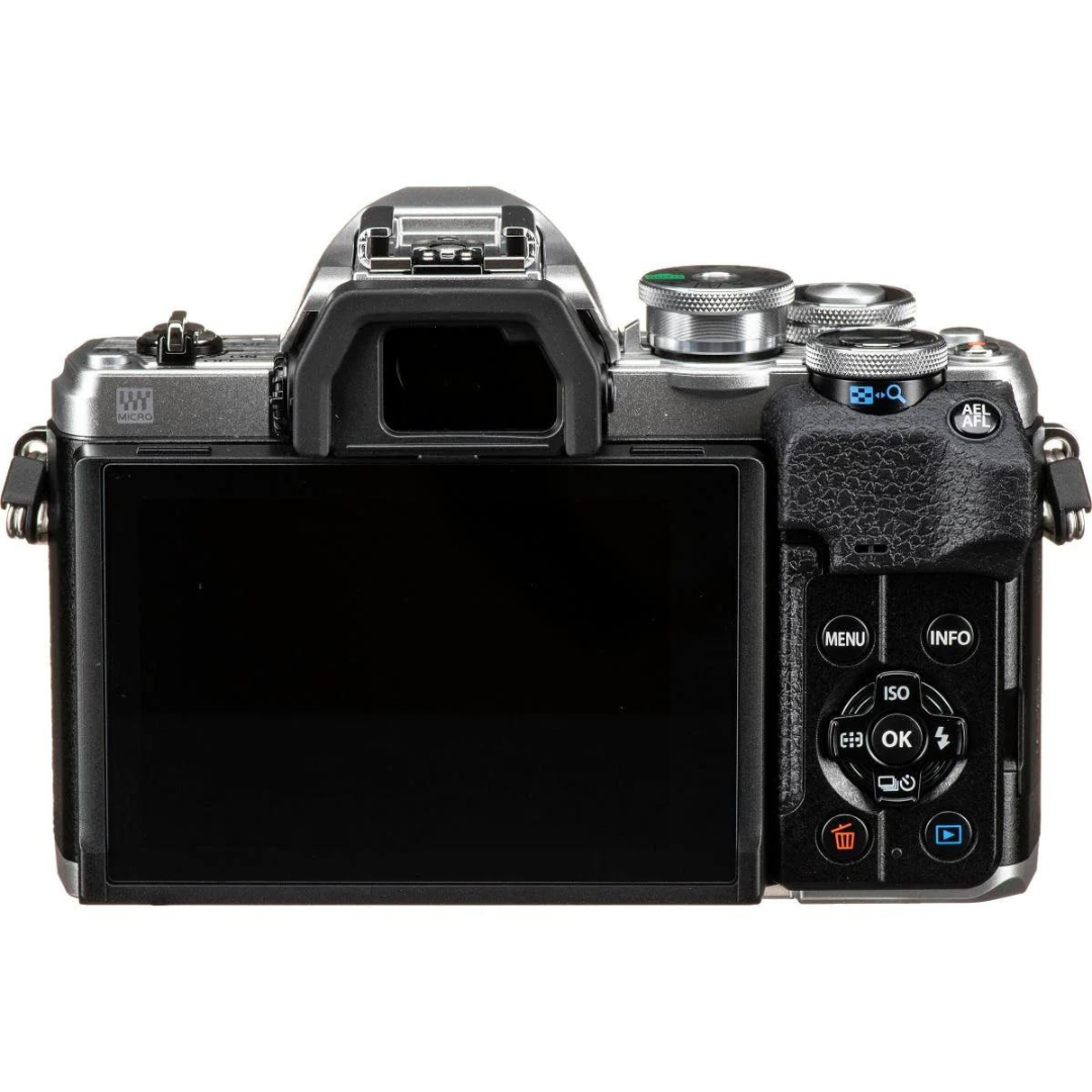 Olympus OM-D E-M10 Mark IV Mirrorless Camera with 14-42mm Lens (Silver)