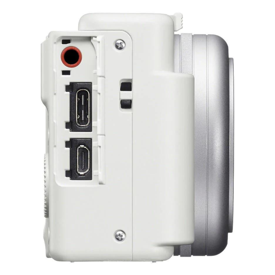 Sony ZV1F Vlogging Camera 20mm Lens and Directional Mic (White)