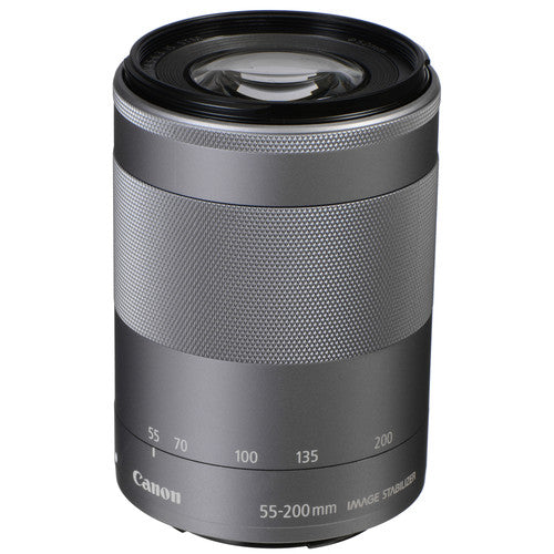 Canon EF-M 55-200mm f/4.5-6.3 IS STM Lens (Silver)