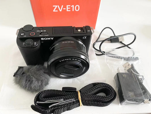 Sony ZV-E10 Mirrorless Camera with 16-50mm Lens (Black)(Pre-Owned/二手)(Like New/幾乎全新)