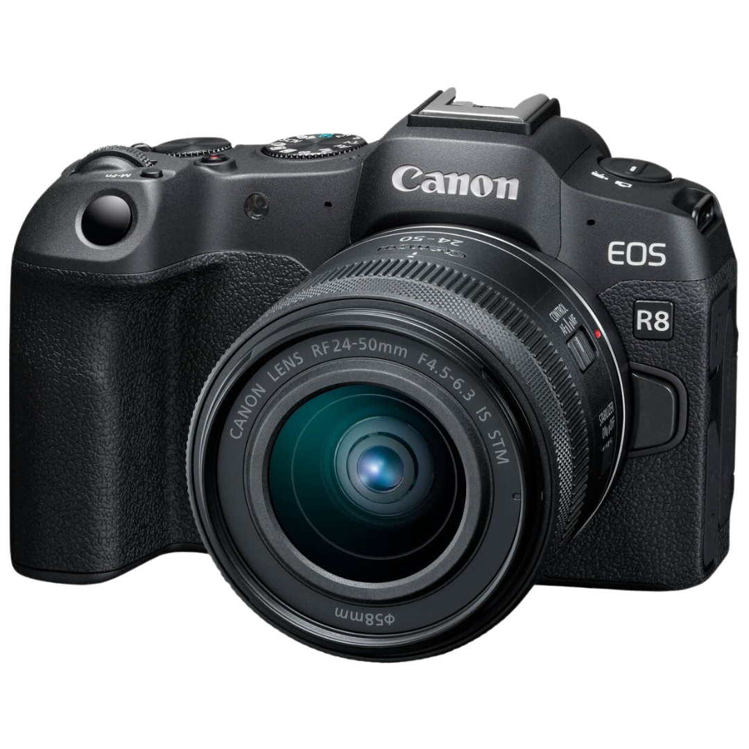 Canon EOS R8 Mirrorless Camera with RF 24-50mm f/4.5-6.3 IS STM Lens
