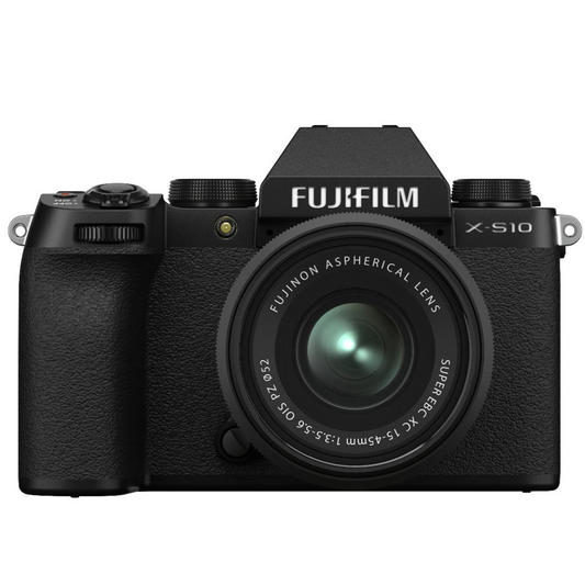 FUJIFILM X-S10 Mirrorless Camera with XC 15-45mm Lens Kit