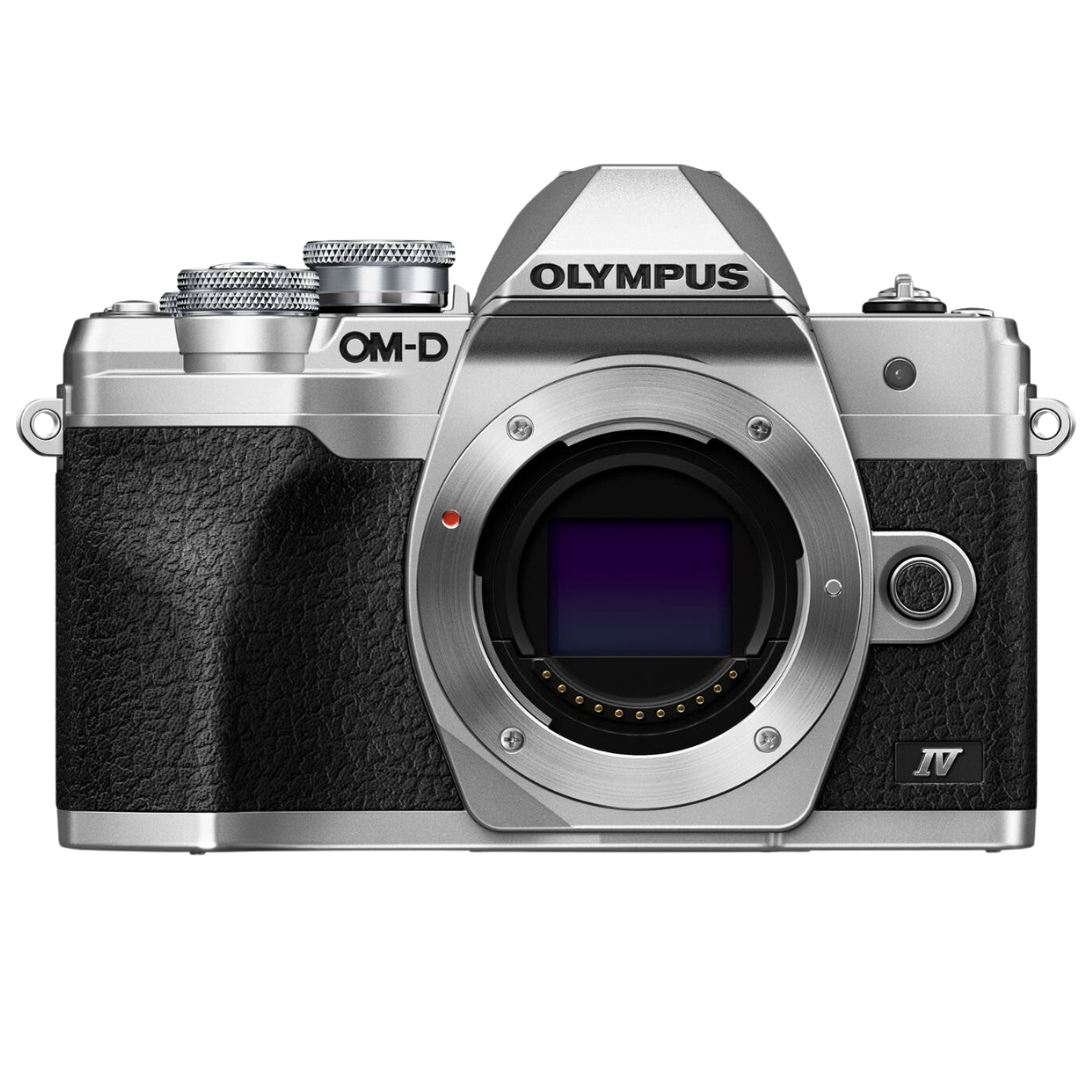 Olympus OM-D E-M10 Mark IV Mirrorless Compact Pro Camera Body Silver