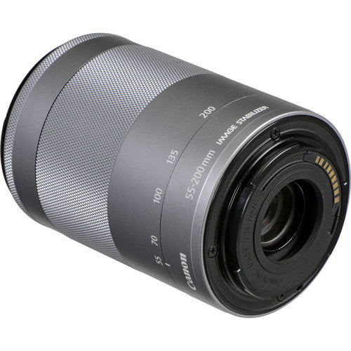 Canon EF-M 55-200mm f/4.5-6.3 IS STM Lens (Silver)