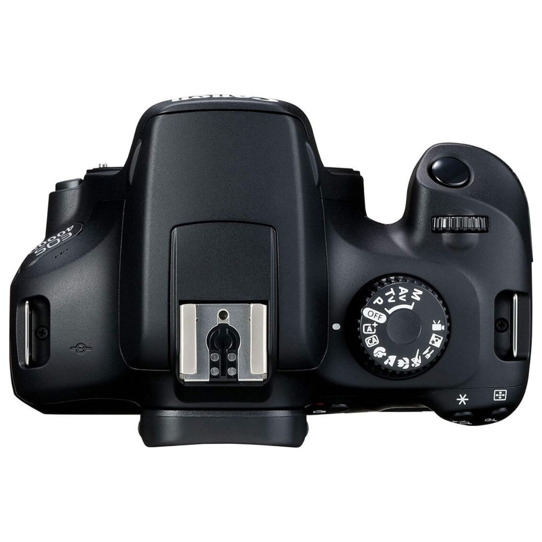 Canon EOS 4000D DSLR Camera w/Canon EF-S 18-55mm F/3.5-5.6 III Zoom Lens