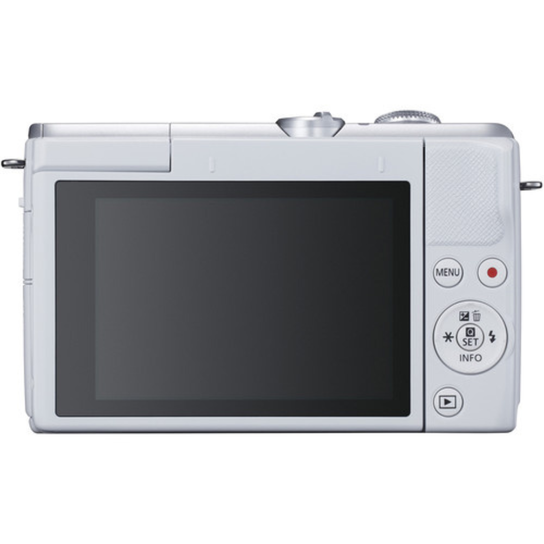 Canon EOS M200 Mirrorless Camera with 15-45mm Lens (White)