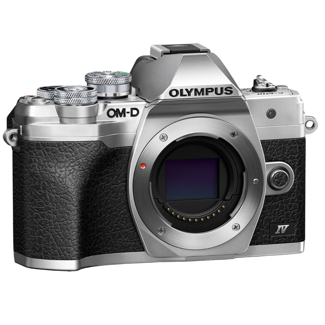 Olympus OM-D E-M10 Mark IV Mirrorless Compact Pro Camera Body Silver