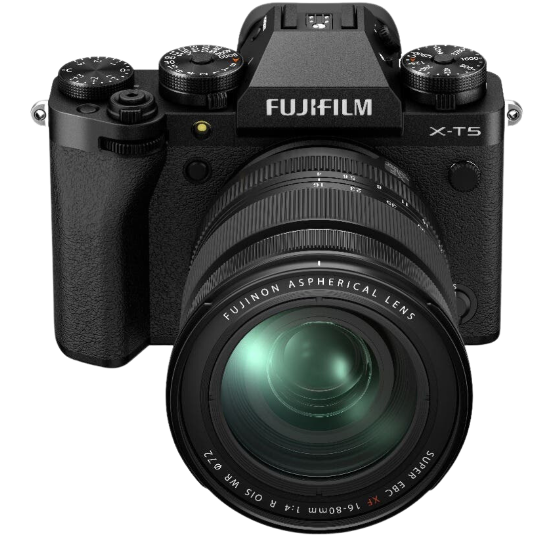 FUJIFILM X-T5 Mirrorless Camera with XF 16-80mm Lens Kit (Black)