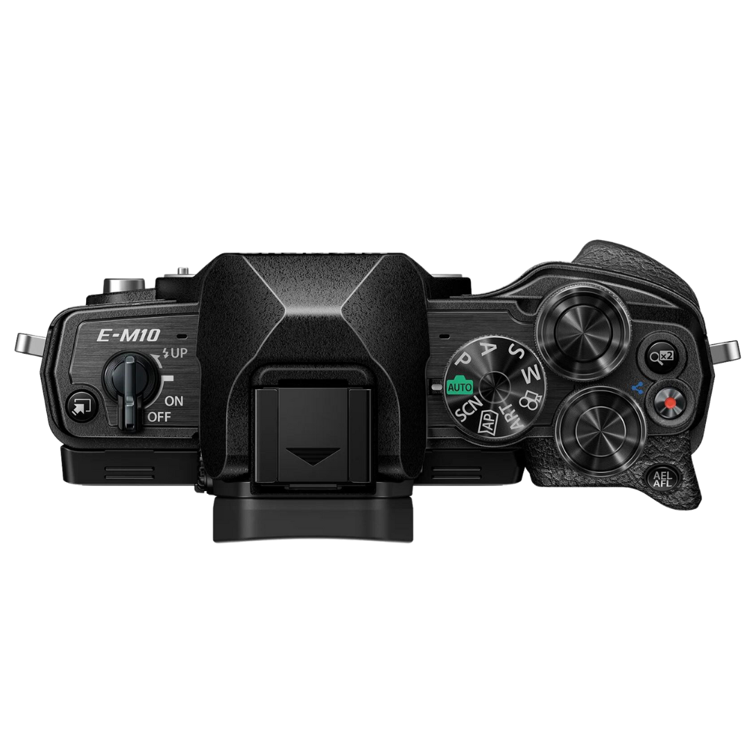 Olympus OM-D E-M10 Mark IV Mirrorless Compact Pro Camera Body Black