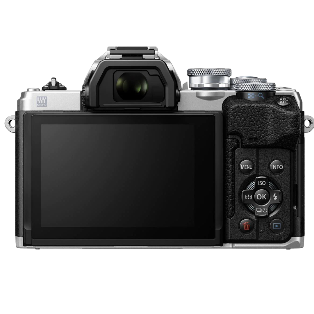 Olympus OM-D E-M10 Mark IV Mirrorless Compact Pro Camera Body Silver