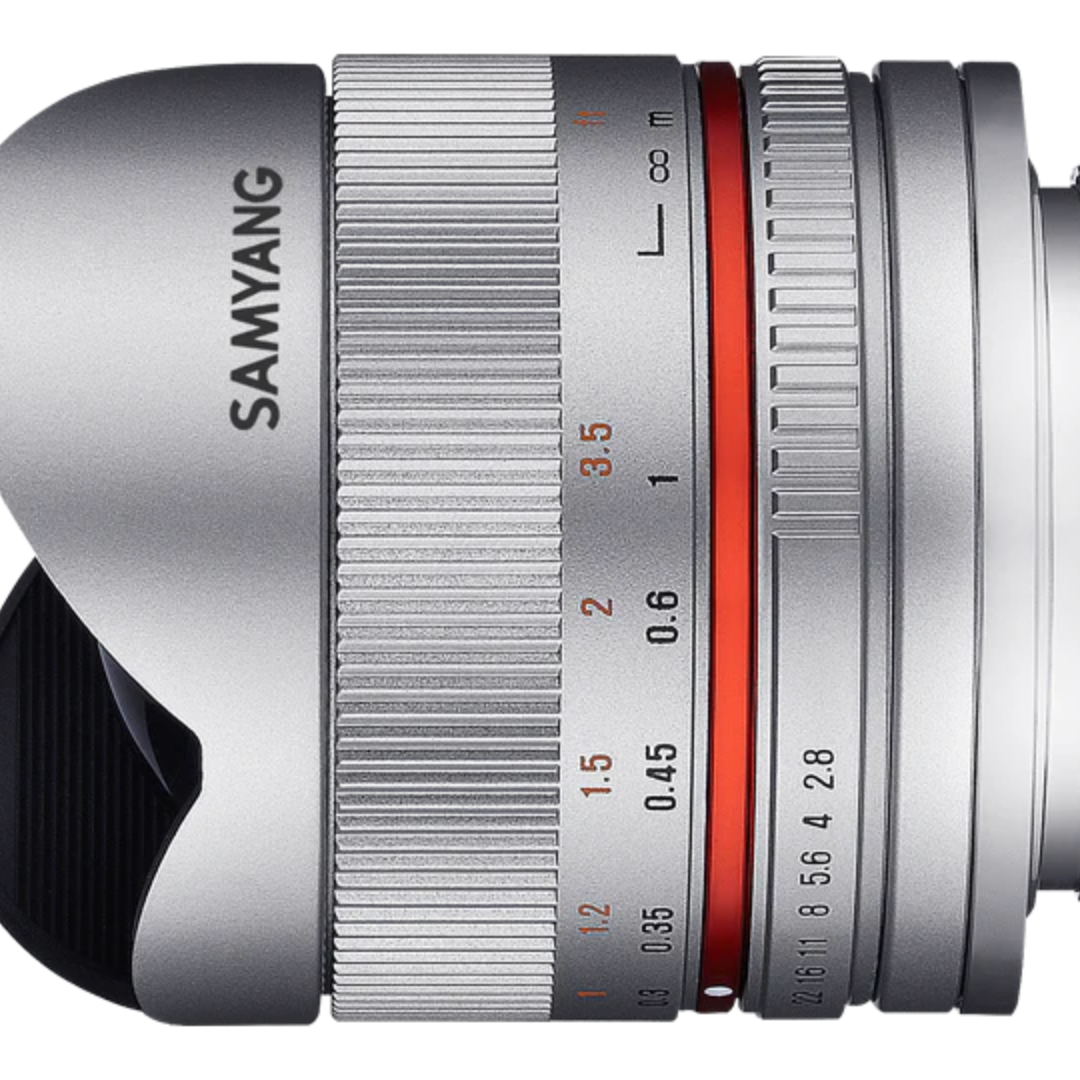 Samyang 8mm f/2.8 Fisheye II Lens for Sony E Mount (Silver)
