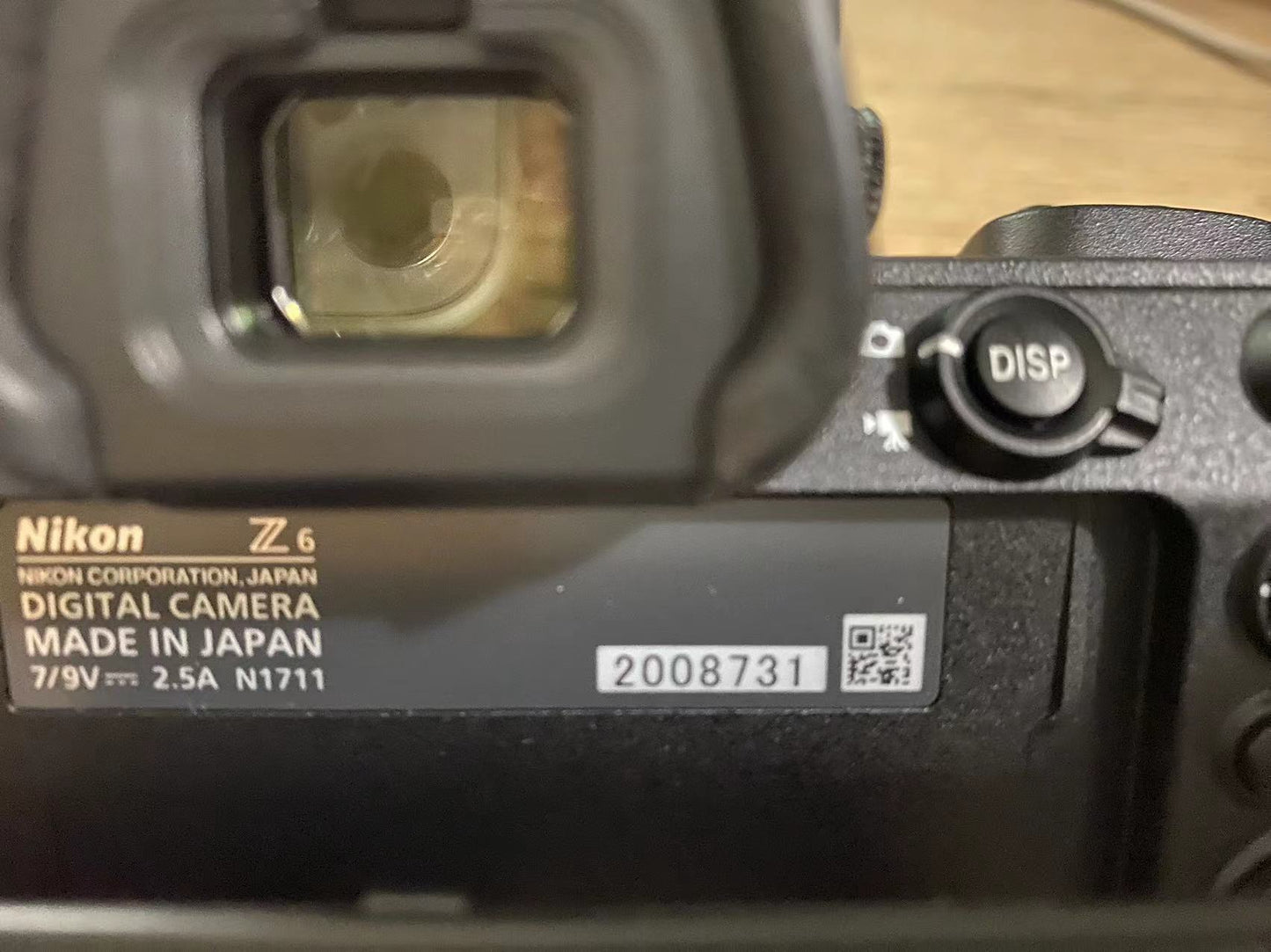 Nikon Z6 ( Body Only/淨機身)(Pre-Owned/二手)(Like New/幾乎全新)(2008731)